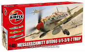 Сборная модель из пластика А Самолет MESSERSCHMITT 109Е-1/Е-3/Е-7 Trop (1/48) Airfix - фото