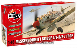 Сборная модель из пластика А Самолет MESSERSCHMITT 109Е-1/Е-3/Е-7 Trop (1/48) Airfix (5122) (5122)