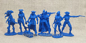 Солдатики из мягкого резиноподобного пластика Пиратки №2, набор 6 шт, 1/32 Soldiers. Есть - фото
