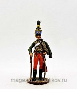 Миниатюра из олова Вахмистр 4го гусарского полка Гессен-Гамбурга.1805-15 гг. 54 мм,Студия Большой полк (ИЛ0373.12.03.54) (ИЛ0373.12.03.54)