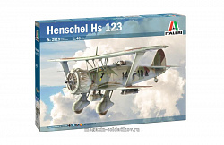 Сборная модель из пластика ИТ Самолет Henschel Hs 123 (1/48) Italeri