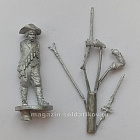 Сборная миниатюра из металла Мушкетёр, 28 мм, Аванпост