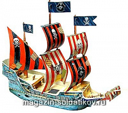 Сборная модель из картона Сборная игрушка из картона. Галеон «Спрут» Умбум (002) (002)