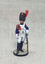 Миниатюра в росписи Гренадер полка Конных гренадеров Императорской гвардии. Франция, 54 мм, Сибирский партизан - фото