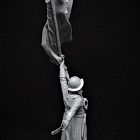 Сборная миниатюра из смолы Знаменосец, полки нового строя, XVII век, 54 мм, TRILOKA miniatures (TLK-54-009) (TLK-54-009)