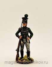 Миниатюра из олова Унтер-офицер Королевского Лейб-егерского корпуса. Дания,1806-14, Студия Большой полк - фото