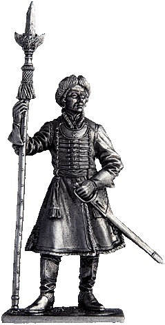 Миниатюра из металла 229. Обер-офицер Преображенского полка, 1697-1702 гг. EK Castings