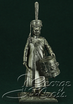 Сборная миниатюра из металла Барабанщик в строю, 54 мм, Россия (5582/2KIT) (5582/2KIT)