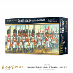 Сборные фигуры из пластика Napoleonic Spanish Infantry (1st Battalion) 1805-1811 28 mm Warlord (302411501) (302411501)