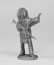 Миниатюра из олова Индейский вождь EK Castings - фото