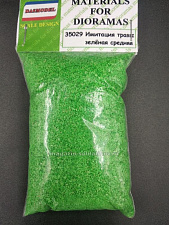 Материалы для создания диорам Присыпка (имитация травы) зеленая средняя, Dasmodel - фото