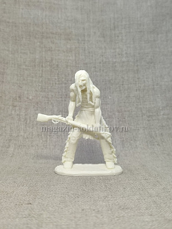 Сборная миниатюра из смолы Индеец с ружьем 1/24 Alex-Moscow (AM238) (AM238)