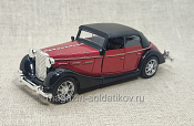 Mercedes-Benz 500K Cabriolet бордовый с черной крышей 1/43 Китай - фото