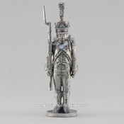 Сборная миниатюра из металла Сержант роты шассеров, стоящий, Франция, 28 мм, Аванпост - фото