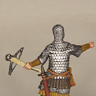 Миниатюра в росписи Немецкий арбалетчик, нач. 14 века, 54 мм, Сибирский партизан.