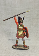 Миниатюра из олова Микенский воин в бронзовых доспехах, 54 мм, Большой полк - фото