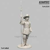 Пехотный офицер, XVII в, 54 мм, Аванпост - фото