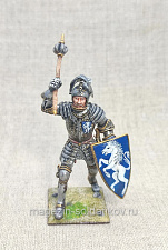 Миниатюра из олова Рыцарь с открытым забралом, 54 мм, Студия Большой полк - фото
