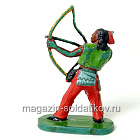 солдатик из твердого пластика Индеец, Польша (704-1114/2) (704-1114/2)