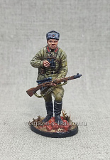 Миниатюра из олова Снайпер Зайцев, 54 мм, Студия Большой полк - фото