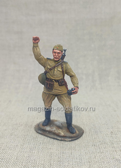 Миниатюра из олова Командир расчета, 1943-45 гг., 54 мм, Студия Большой полк (ИЛ1118.14.01.54) (ИЛ1118.14.01.54)