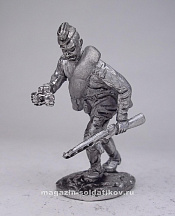 Миниатюра из олова 195 РТ Командир расчета пушки 54 мм, Ратник - фото