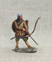 Миниатюра из олова Викинг с луком, 54 мм, Большой полк - фото