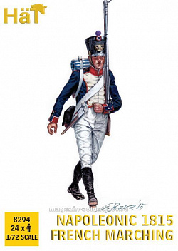Солдатики из пластика Napoleonic 1815 French Line Infantry Marching (1:72), Hat