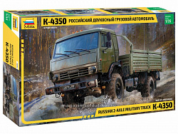 Сборная модель из пластика Российский двухосный грузовой автомобиль К-4350 (1/35) Звезда