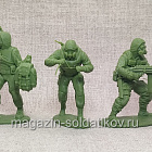 Солдатики из мягкого резиноподобного пластика Сталкеры, набор 6 шт, 1/32 Soldiers. Есть