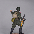 Миниатюра в росписи Гвардии рядовой Красной Армии, 1943-45 гг. СССР, 1:32, Сибирский партизан (СП072) (СП072)