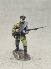 Миниатюра из олова Красноармеец 1920 г., 54 мм, Студия Большой полк - фото