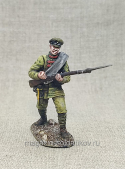 Миниатюра из олова Красноармеец 1920 г., 54 мм, Студия Большой полк (ИЛ2141.13.03.54) (ИЛ2141.13.03.54)