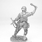 Миниатюра из олова Автоматчик с гранатой, Вермахт (Германия), 1942-45 гг, 54мм. EK Castings