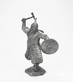 Миниатюра из олова Золотоордынский воин, XIV в. 54 мм, Солдатики Публия