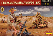 Солдатики из пластика 8th Army Australian Heavy Weapons Squad (1/72) Strelets - фото