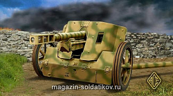 Сборная модель из пластика Pak.50 Немецкая 75мм противотанковая пушка АСЕ (1/72)