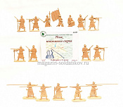 Солдатики из пластика Полк иноземного строя (16 шт., бежевый) 1:32, Уфимский солдатик - фото