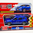 Nissan Terrano, металл, 12 см, цвет синий, Технопарк