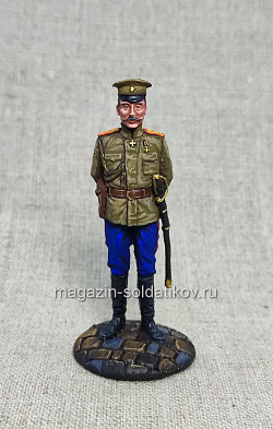 Миниатюра из олова Русский офицер штаба, 54 мм, Студия Большой полк (ИЛ2401.13.02.54) (ИЛ2401.13.02.54)