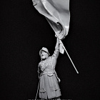 Сборная миниатюра из смолы Знаменосец, полки нового строя, XVII век, 54 мм, TRILOKA miniatures (TLK-54-009) (TLK-54-009)