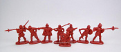 Солдатики из пластика Набор «Испанские воины» (рубиновый цвет), 1/32 Инженеръ Басевичъ для Chintoys - фото