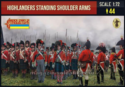 Солдатики из пластика Highlanders Standing Shoulder Arms, (1/72) Strelets