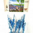 Солдатики из пластика Д54-006 Доп-ние к набору «Французская лин. пехота на параде (голубой металлик)» Студия Большой полк