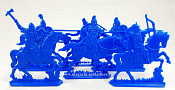 Солдатики из пластика Русские витязи. Старшая дружина (6 шт, в коробке, цвет-синий), Воины и битвы - фото