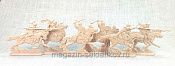 Монголы. Средняя кавалерия. (6 шт., пластик, песочный), Воины и битвы - фото