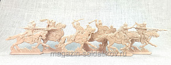 Монголы. Средняя кавалерия. (6 шт., пластик, песочный), Воины и битвы