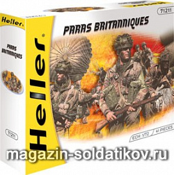 Солдатики из пластика Набор солдатиков «Британские парашютисты» 1:72 Хэллер