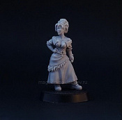 Female Assassin, thief fantasy miniature 28 mm, Brother Vinni`s - фото