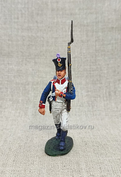 Миниатюра из олова Фузелер французской пехоты 1813-15 гг., 54 мм (ИЛ1979.12.03.54) (ИЛ1979.12.03.54)